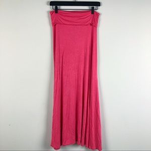 PINK MAXI SKIRT IN A SMALL